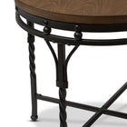 Baxton Studio Austin Vintage Industrial Antique Bronze Round End Table - Living Room Furniture