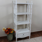 International Caravan Windsor 4-Tier Bookshelf - Antique White - Shelves & Cases