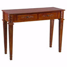 International Caravan Windsor Two Drawer Rectangular Console Table - Stain - Other Tables