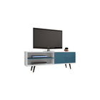 Manhattan Comfort Liberty 62.99 Mid Century - Modern TV Stand with 3 Shelves and 2 Doors - TV Stands
